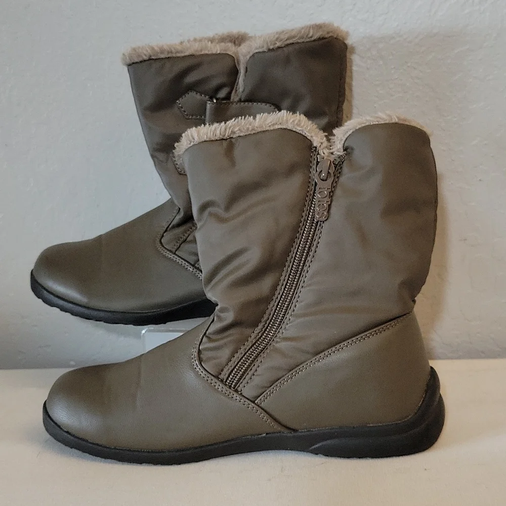 TOTES Winter Faux Fur Manmade Materials Boots 5.5M